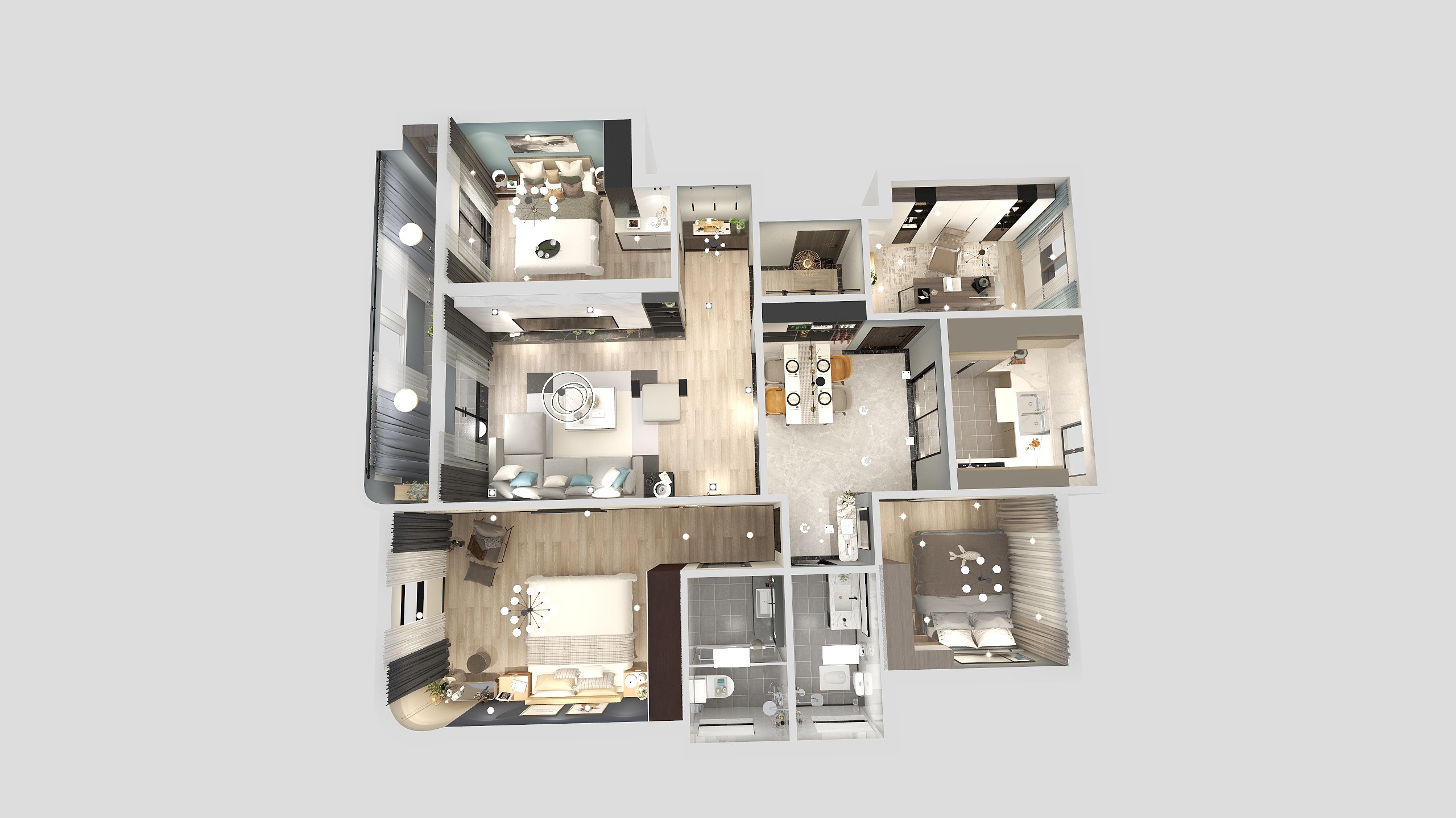 言默0-滨江碧桂园翡翠江南-装修设计方案