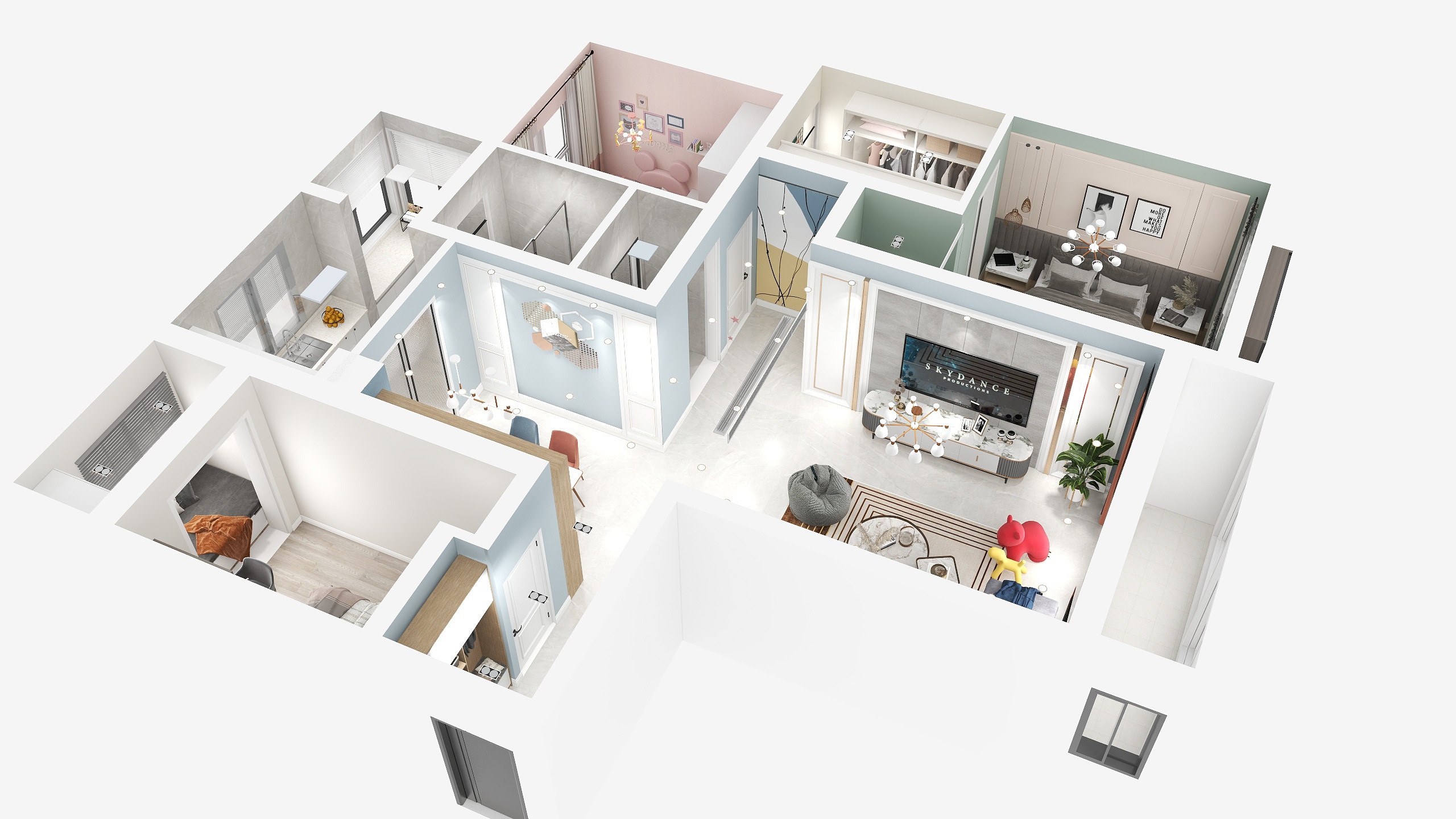 走哪停那-天圳四季城-装修设计方案