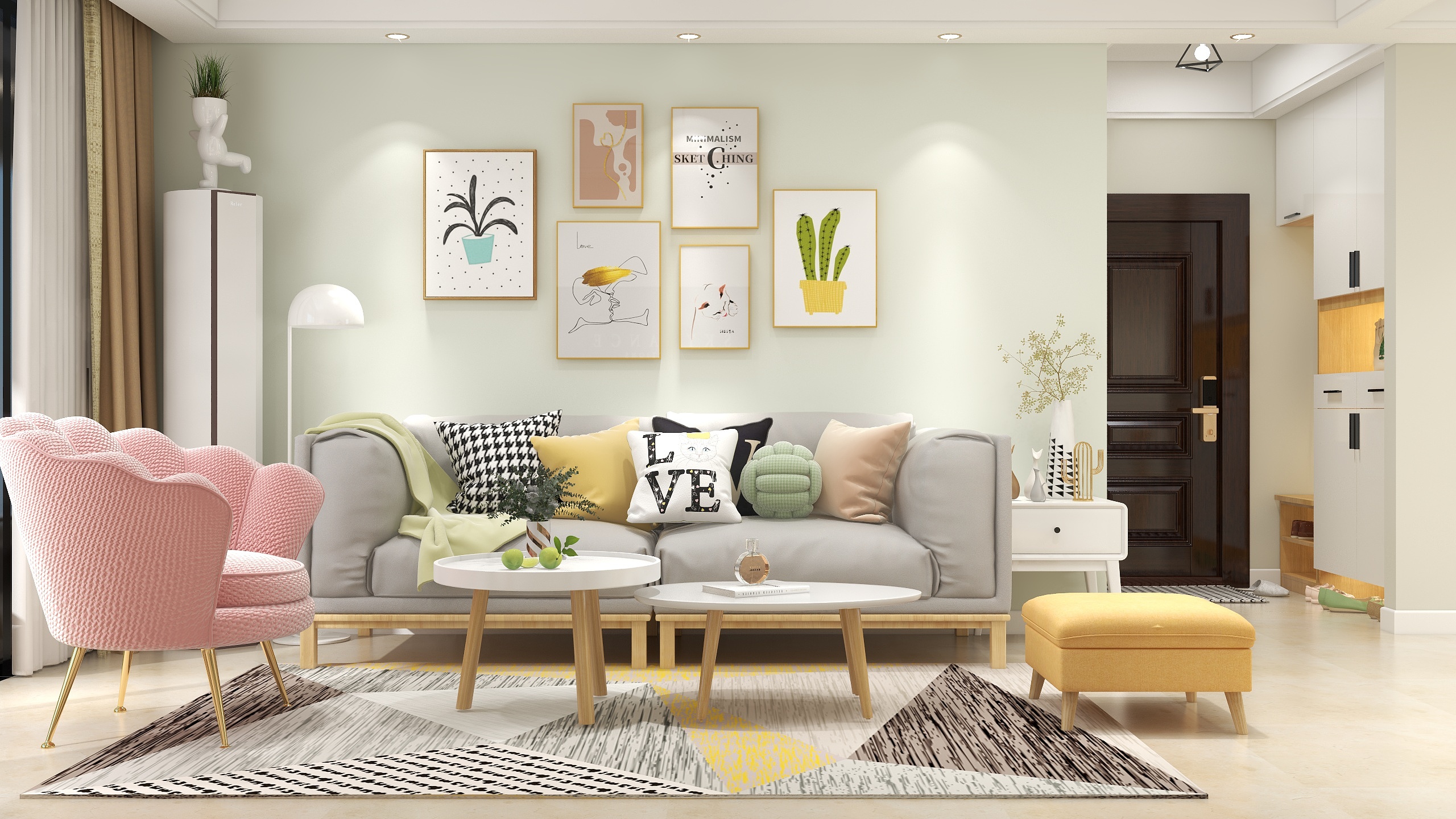 王思力-138平四居南德汇景湾-北欧装修效果图