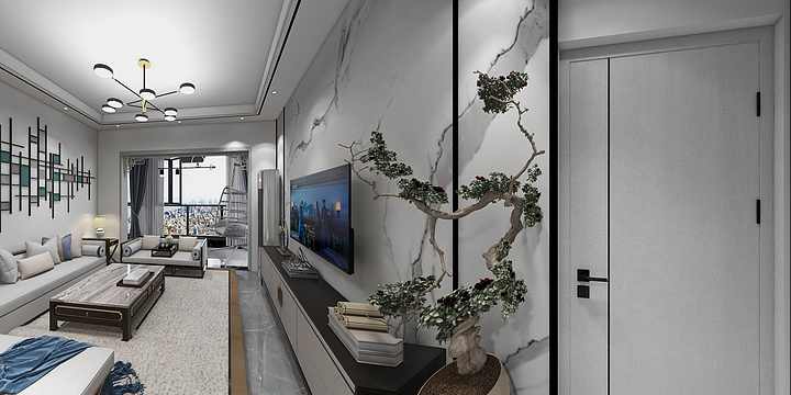 毕节鑫品装饰工程有限责任公司-百里城8-1-2004谢玉兵-装修设计方案