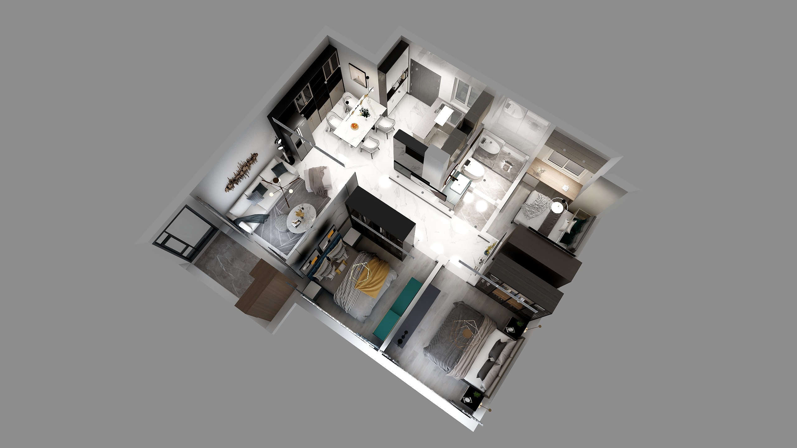 卢启铭-新力03户型-装修设计方案