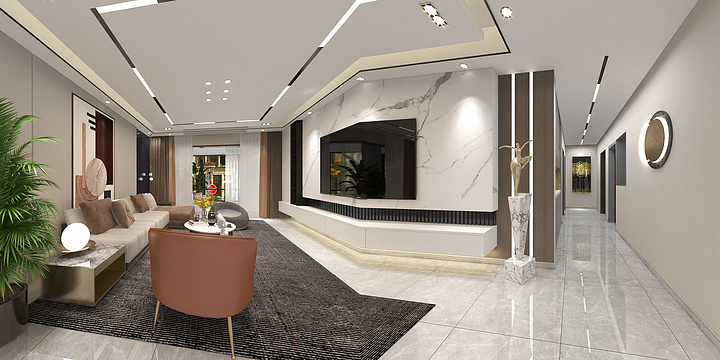 工装设计图-194m²现代轻奢-副本-装修设计方案