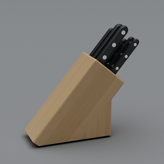 Modern Knives and Cutting Board,Knives and Cutting Board,Black