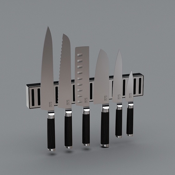 Modern Knives and Cutting Board,Knives and Cutting Board,Black