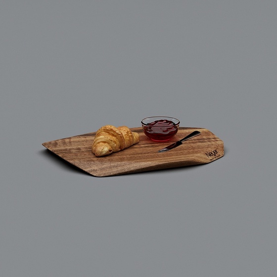 Black Cutting Board 3D Model