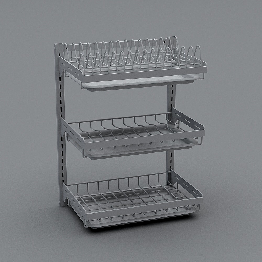 碗碟架3D模型