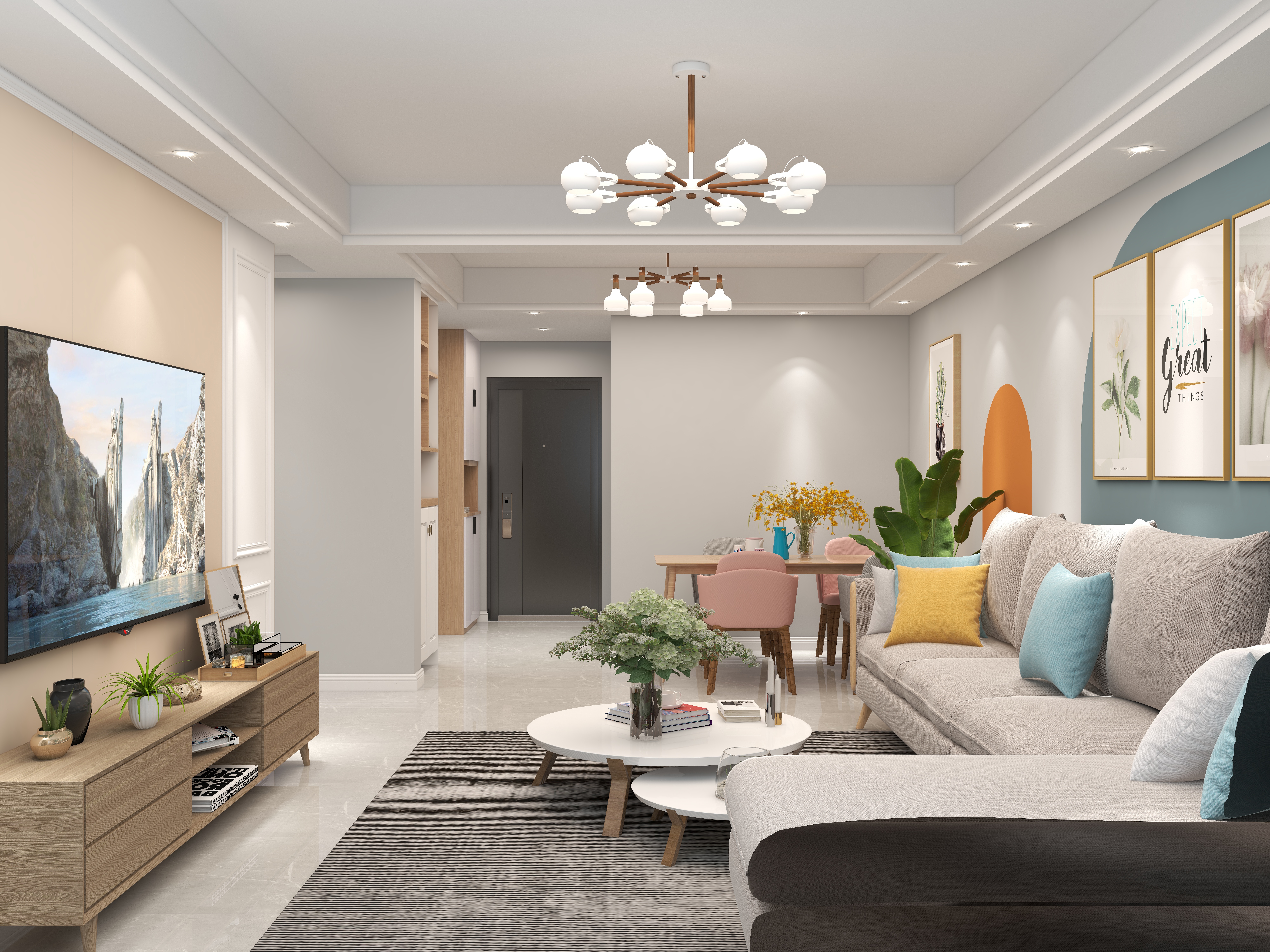 壹诺设计工作室-北欧风装修效果图