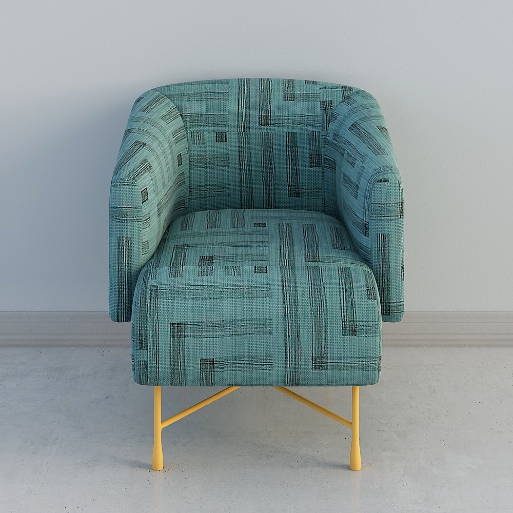 美国 Kelly Wearstler 现代单人沙发-23D模型
