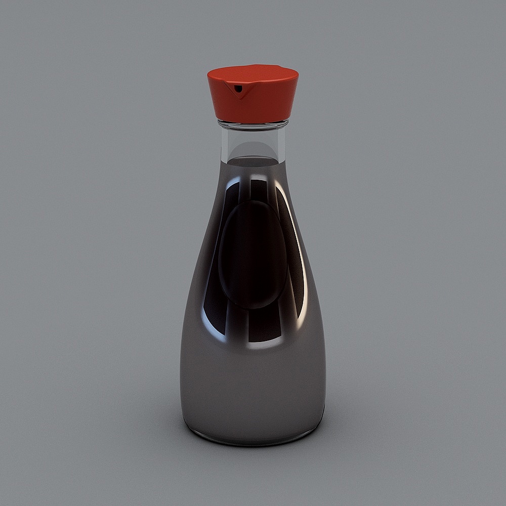 14013 调料瓶三3D模型
