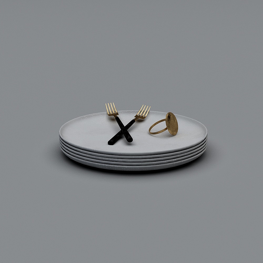 现代餐具摆件1.0-LY