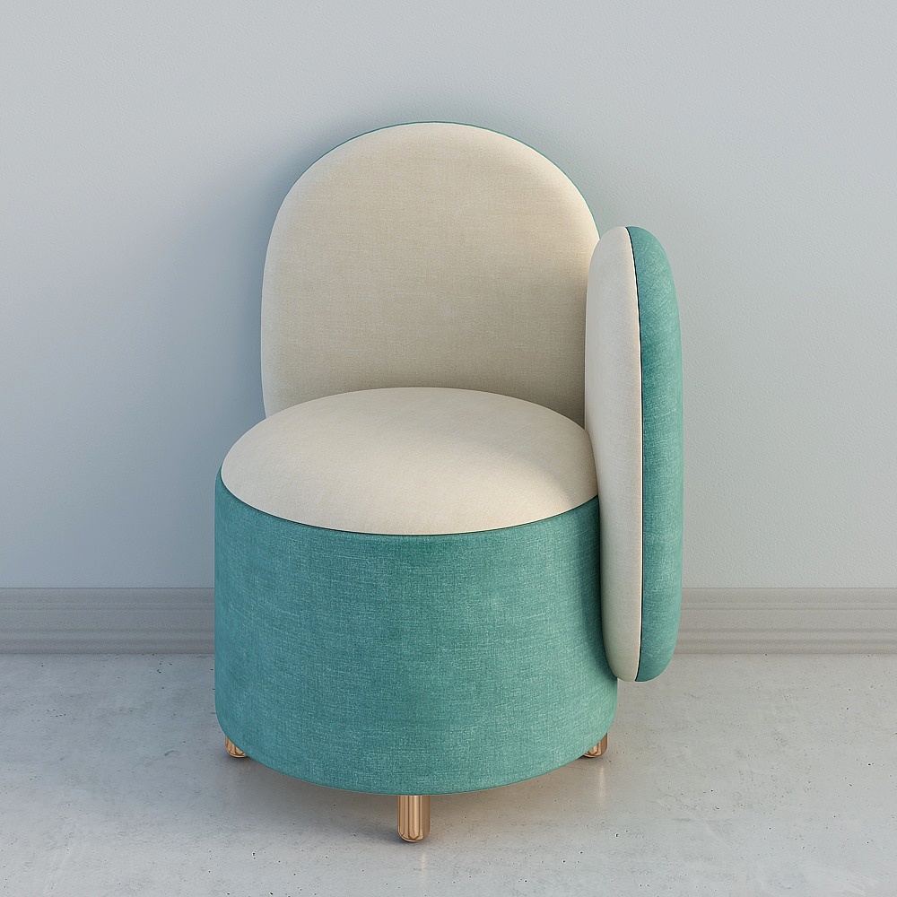 法国Maison Dada 北欧单人沙发3D模型