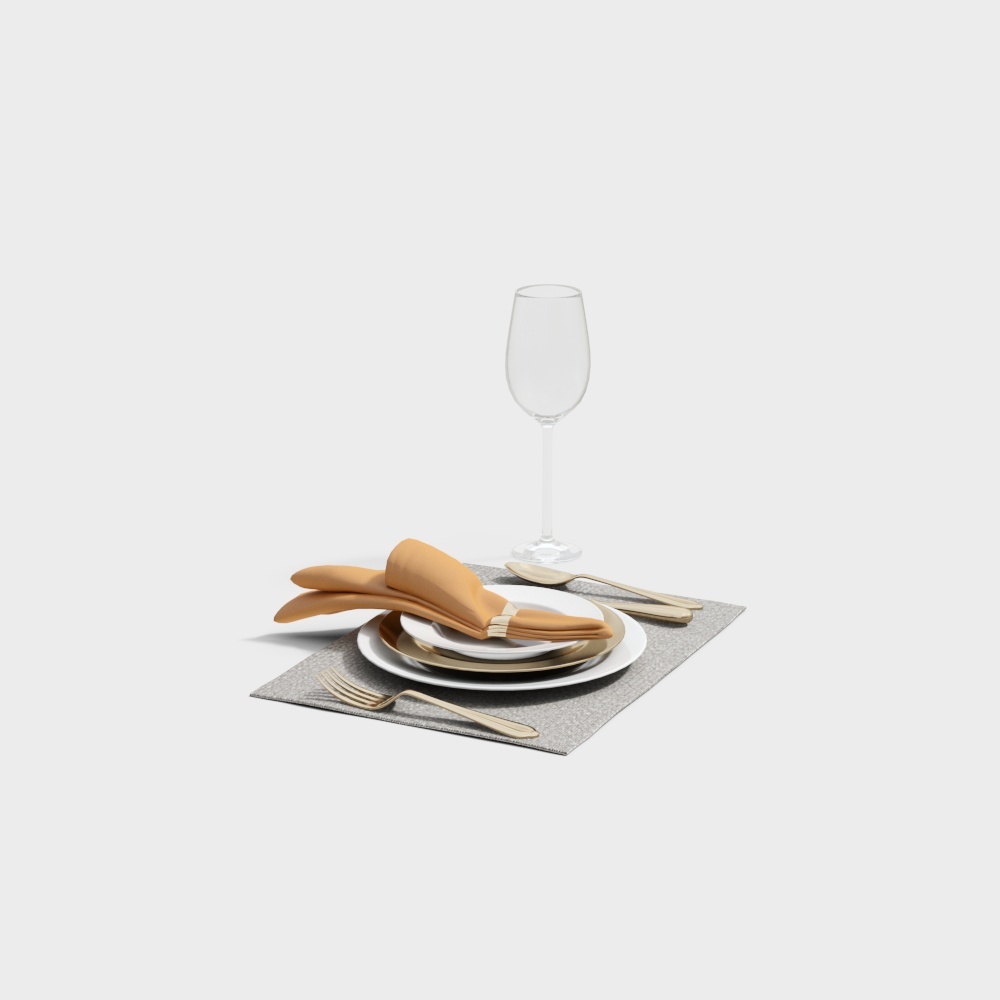 餐具3D模型