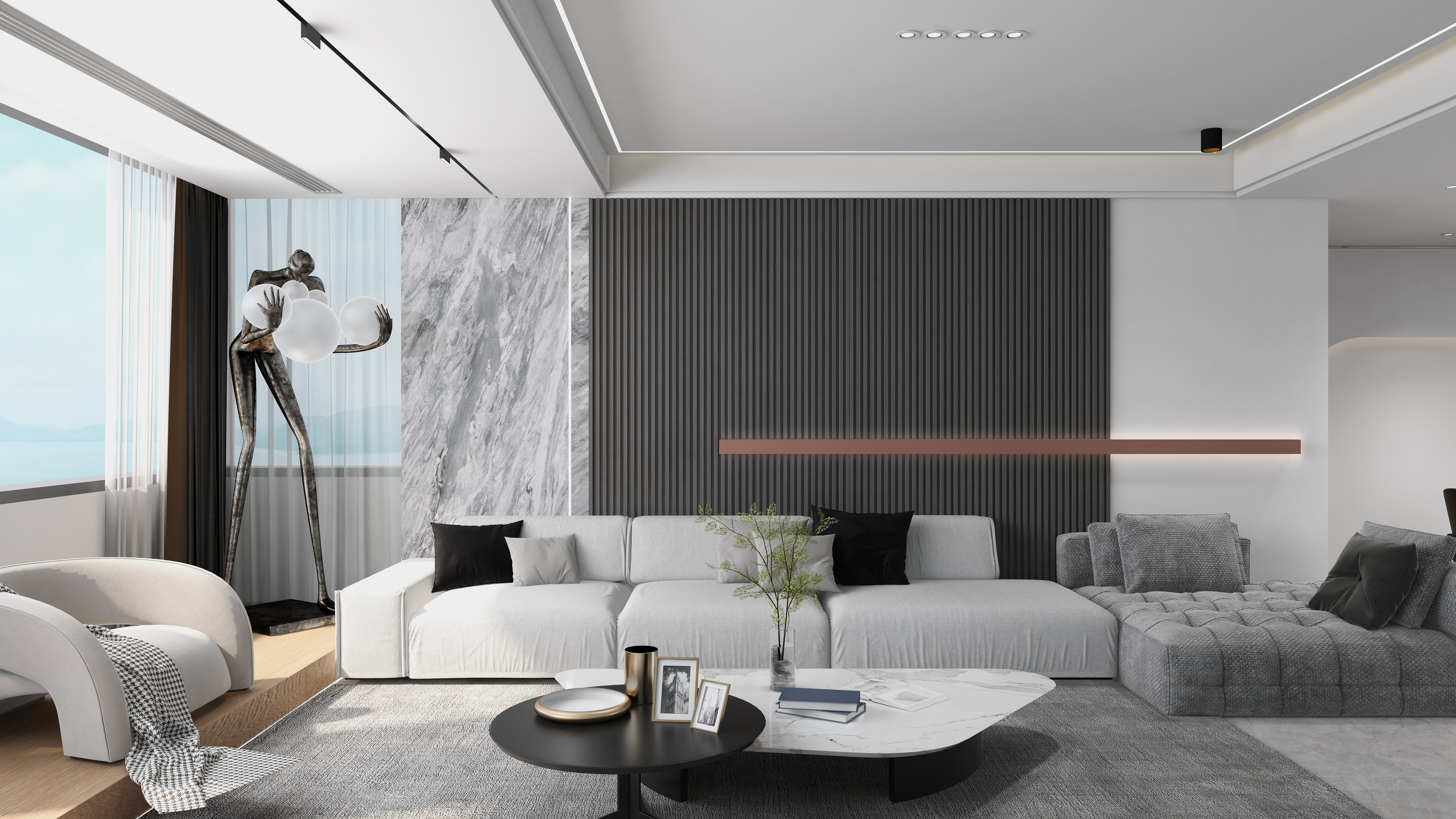 EC设计-现代时尚大平层-装修设计方案