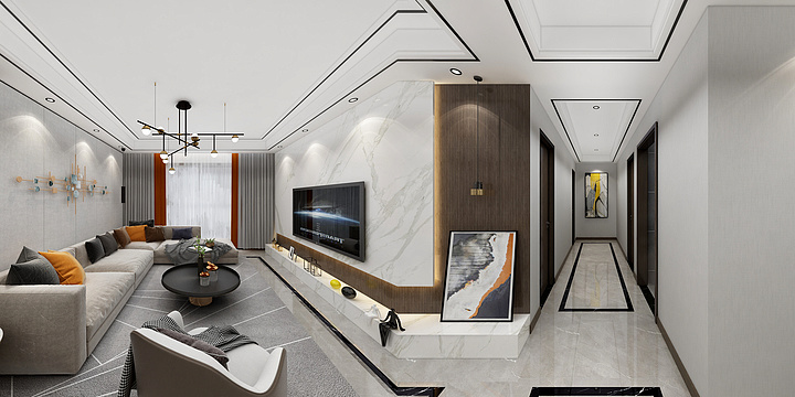 设计师黎飞-上海光明府邸-装修设计方案