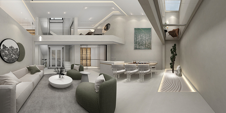 HONGTAI-DESIGN-现代简约别墅-装修设计方案