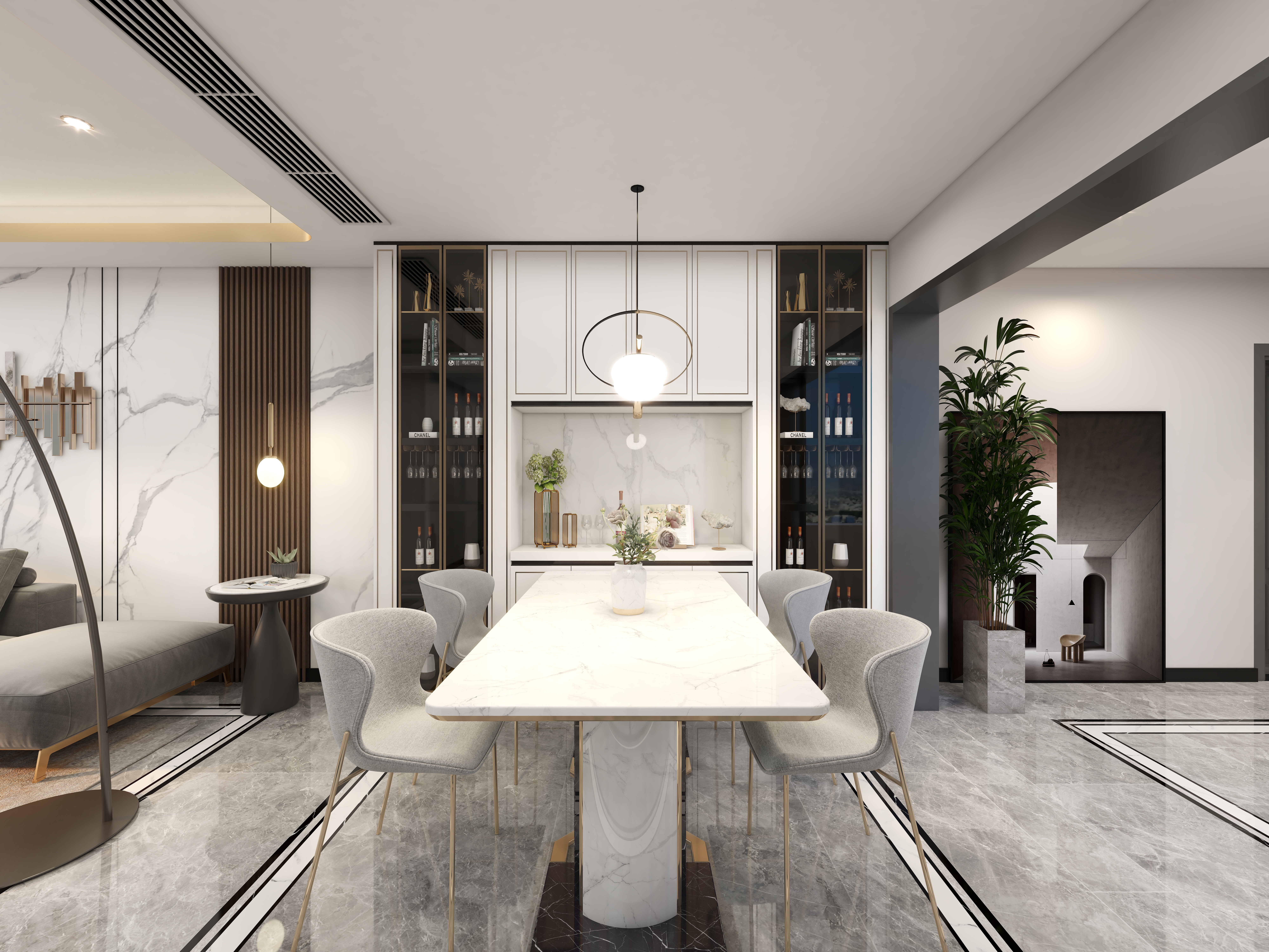 王阳泽一18135180942-139平现代轻奢风格-装修设计方案