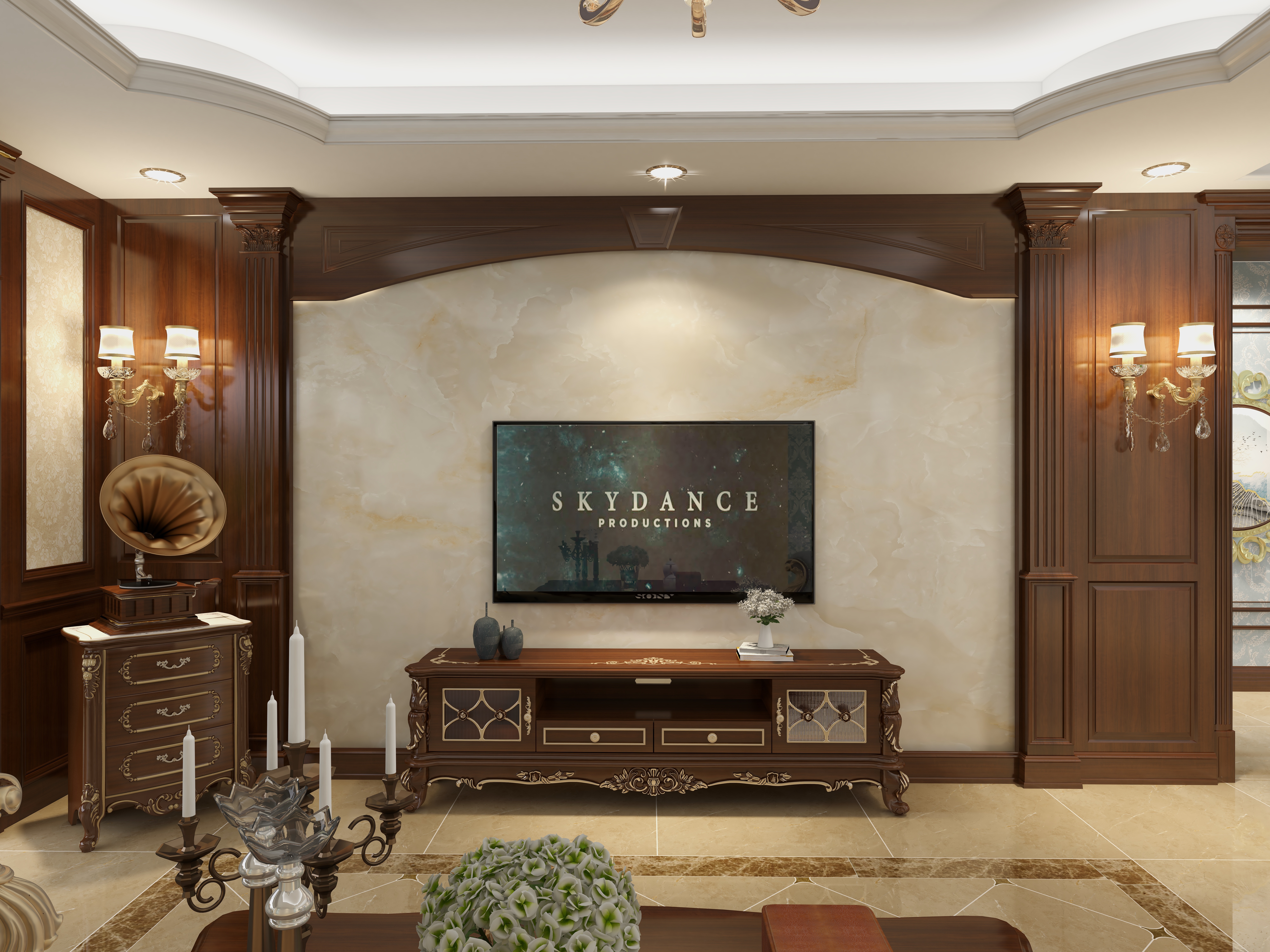 创艺无限-新古典主义欧式风格-装修设计方案