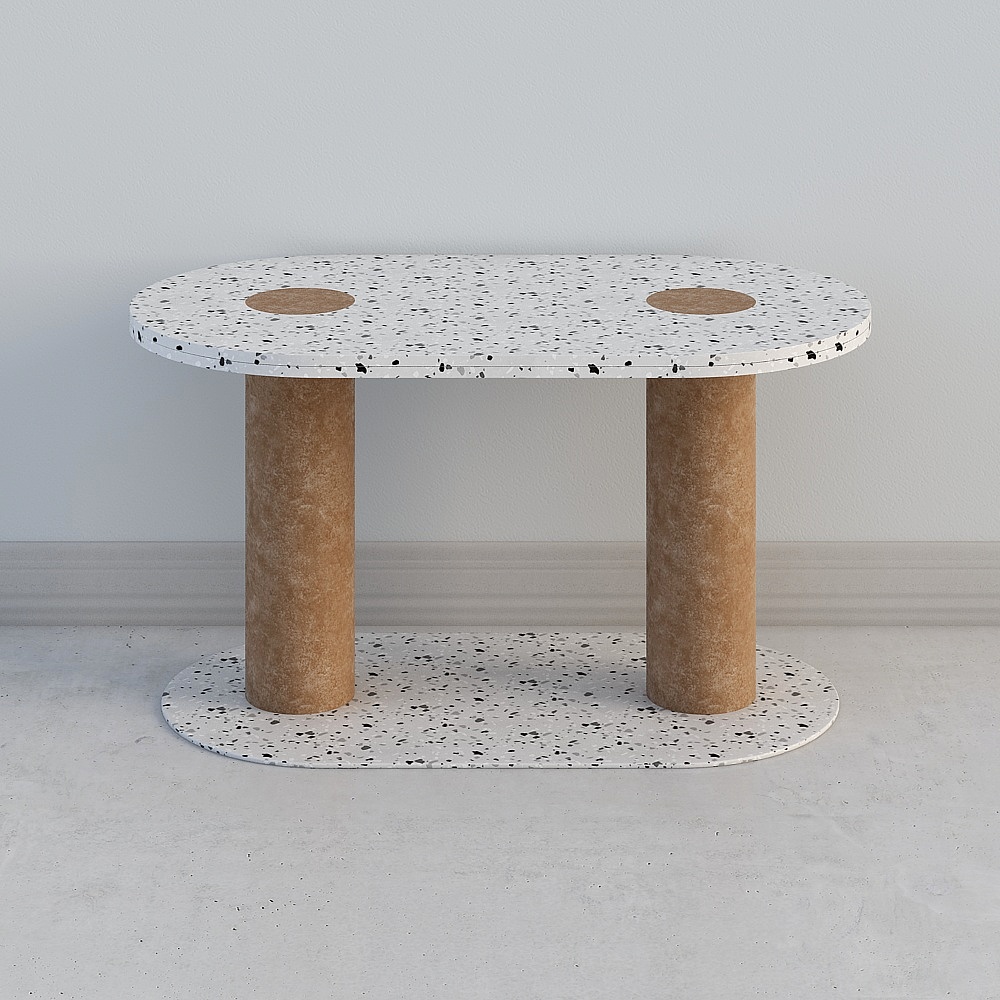 现代圆形餐桌3D模型