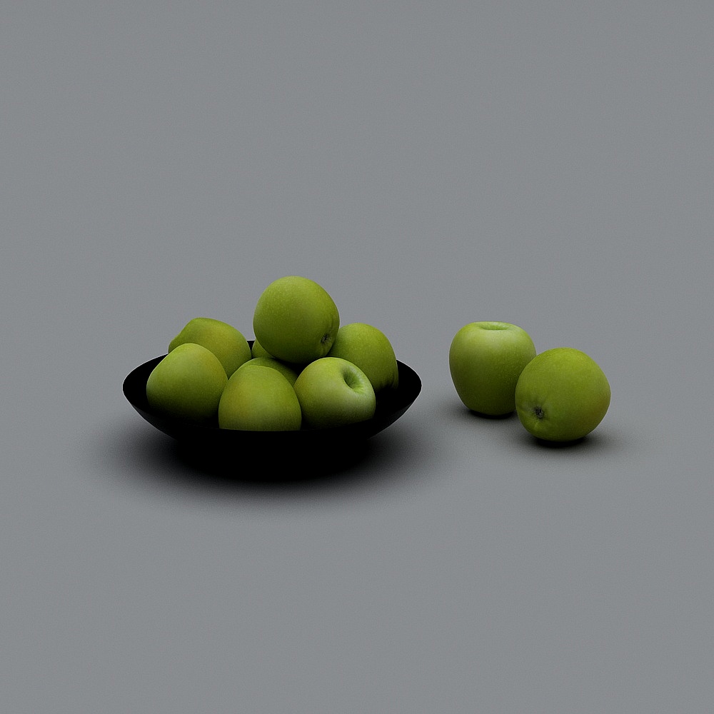餐桌苹果3D模型