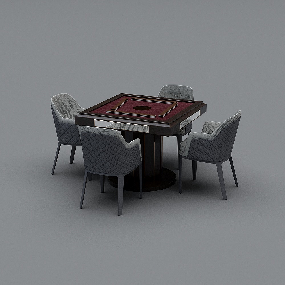 麻将桌3D模型