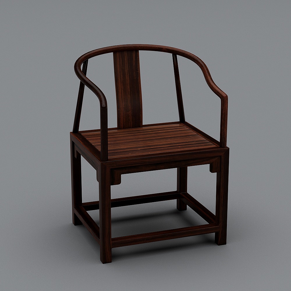 现代圈椅3D模型