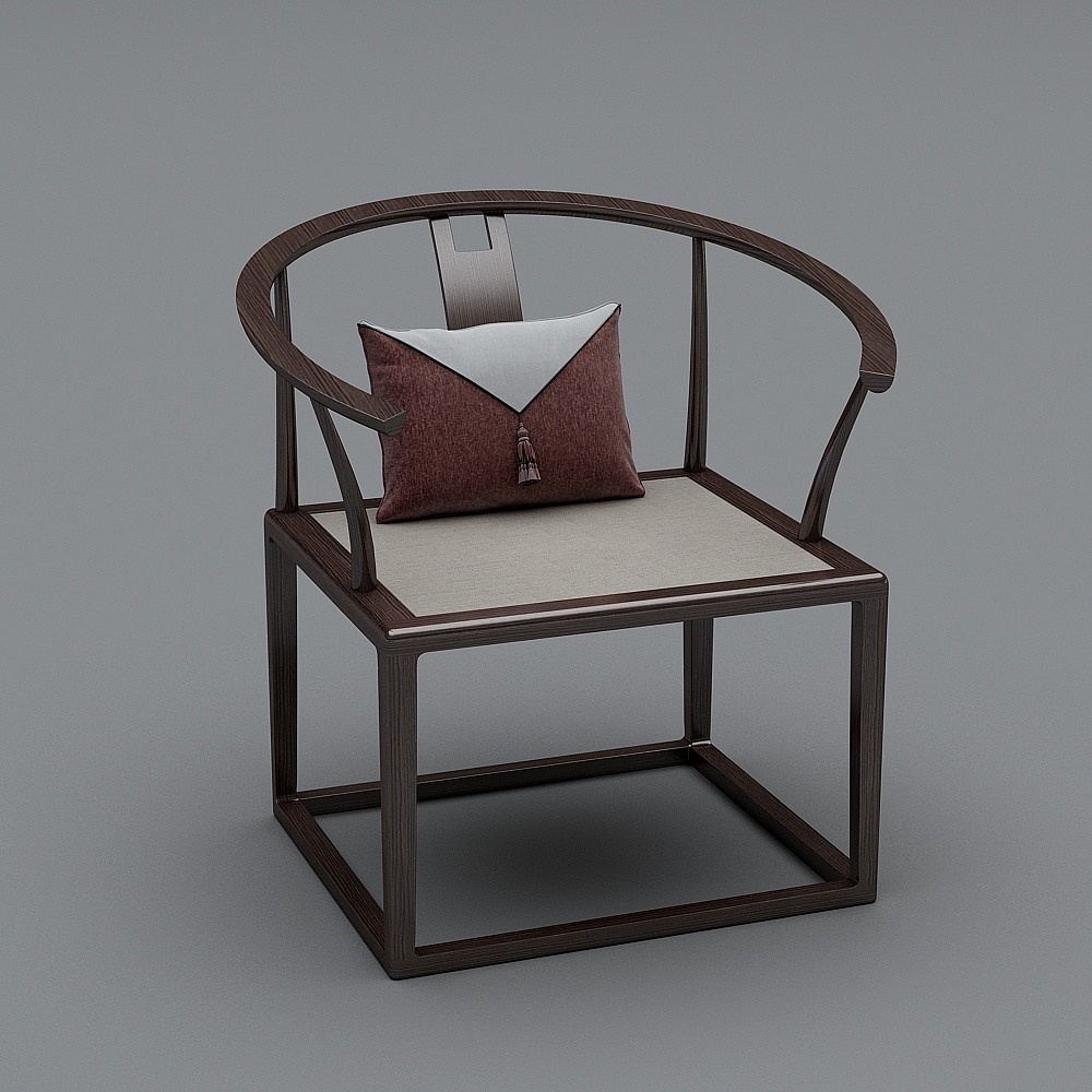 中式家具-圈椅3D模型