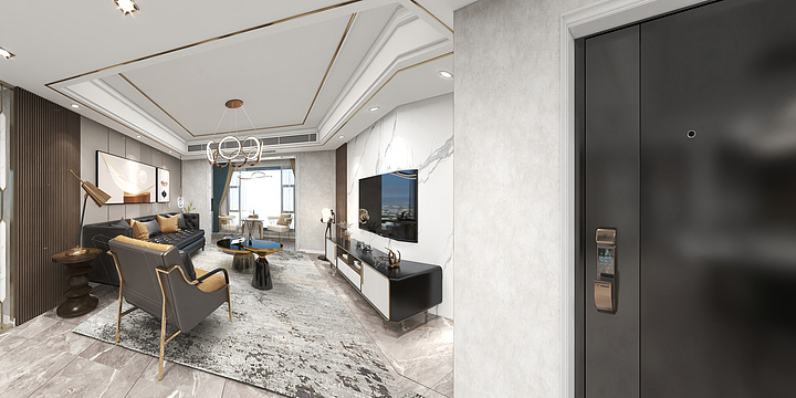 室内全景-周荣万达住房-副本-副本-装修设计方案