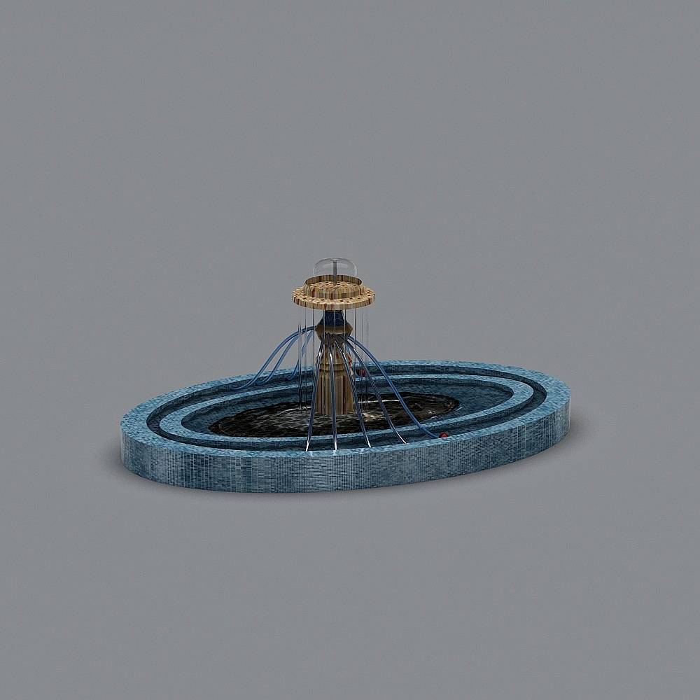 户外喷泉-183D模型