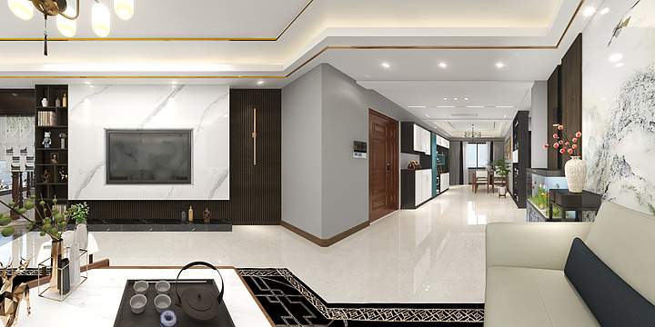 精湛整装ltOR-紫御8#-2-1801-副本-副本-副本-装修设计方案