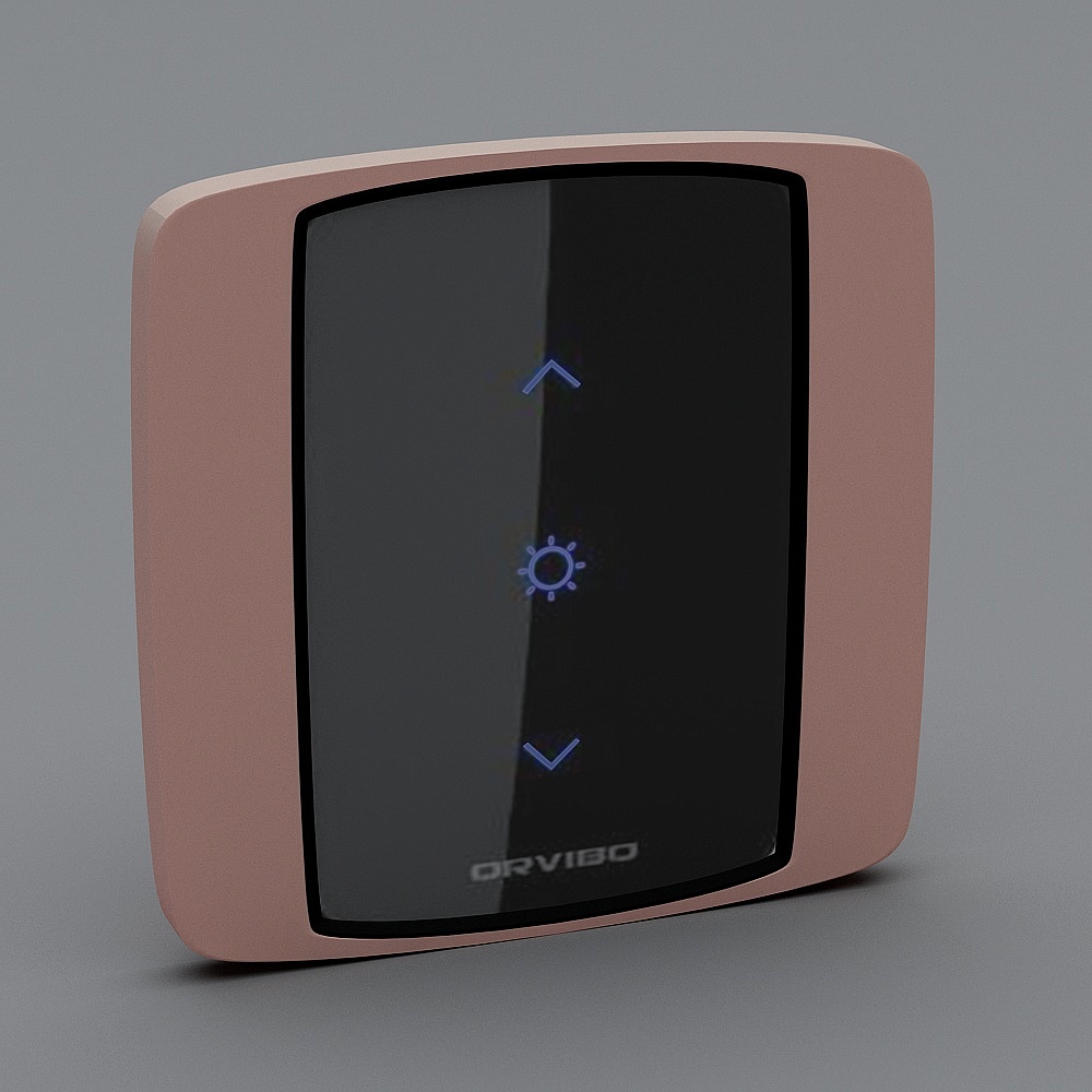 玫瑰金浴霸开关3D模型