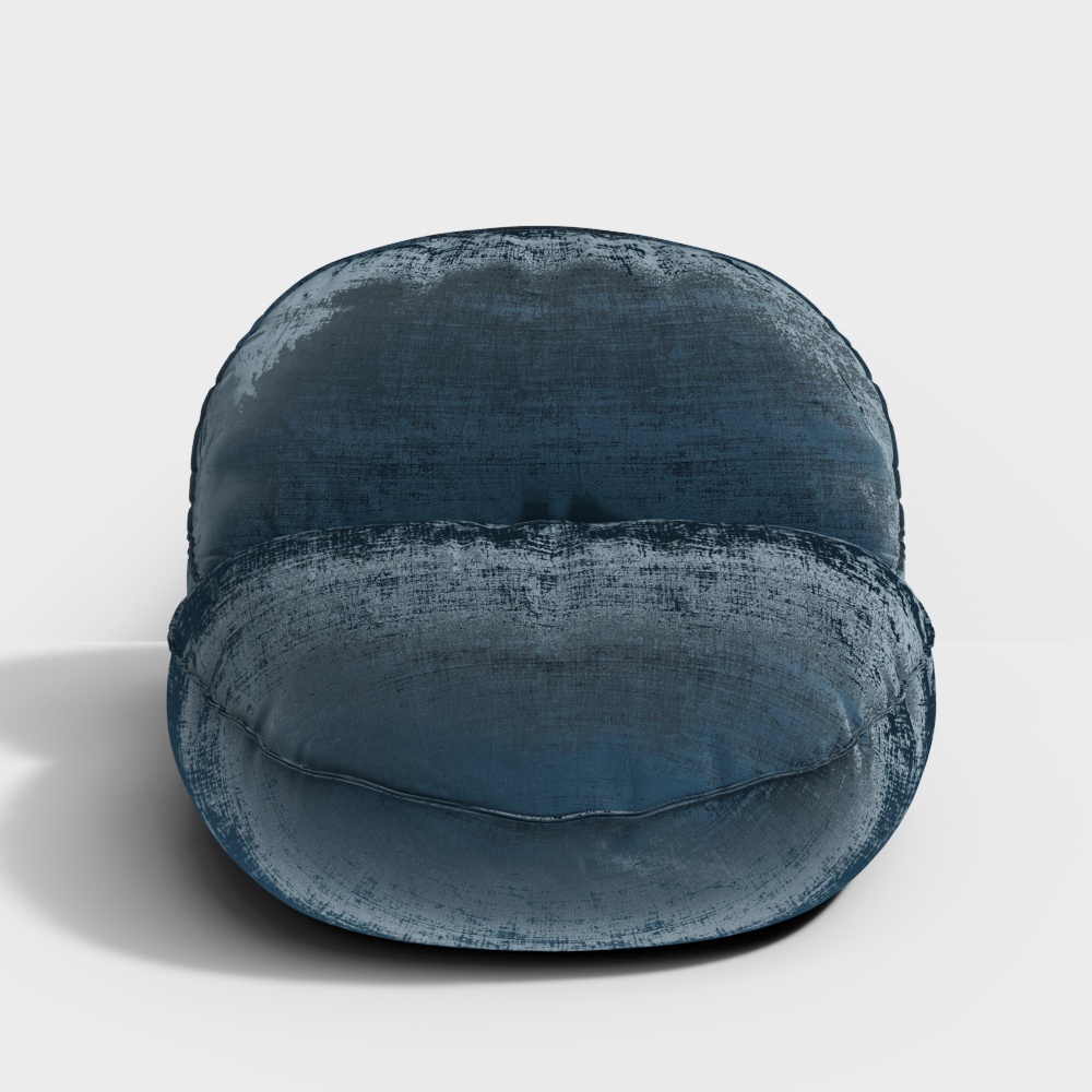 现代懒人沙发1-蓝色3D模型