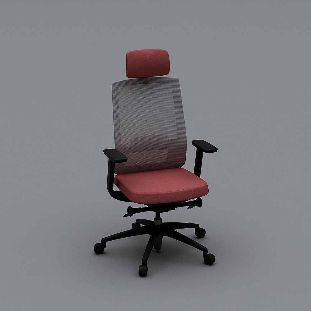 谷腾家具 VIX-A1 黑框 现代原创设计办公椅3D模型