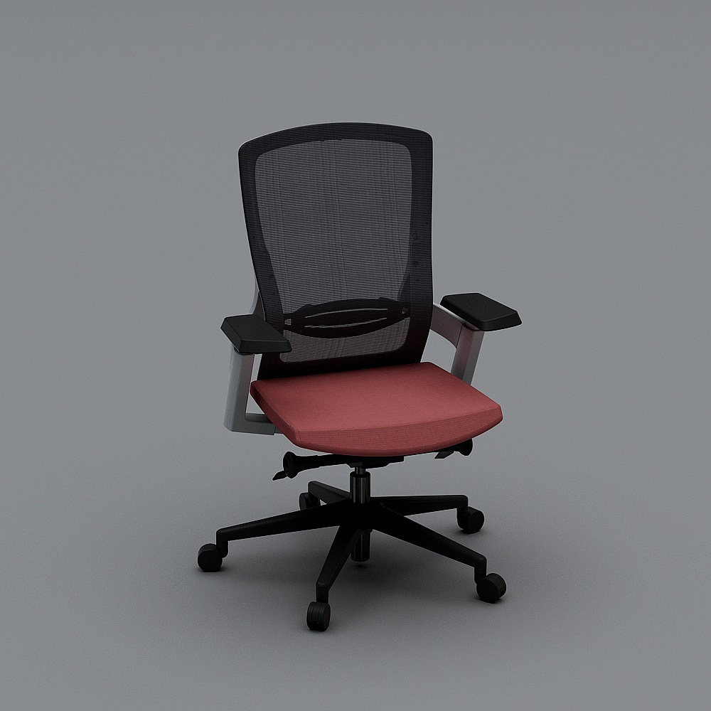 谷腾家具 MAMBA-B 灰框 现代原创设计办公椅3D模型