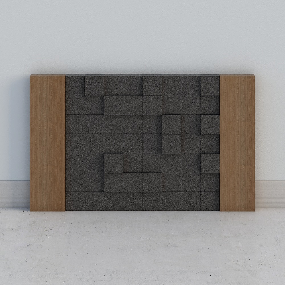 现代背景墙-4 (1)3D模型