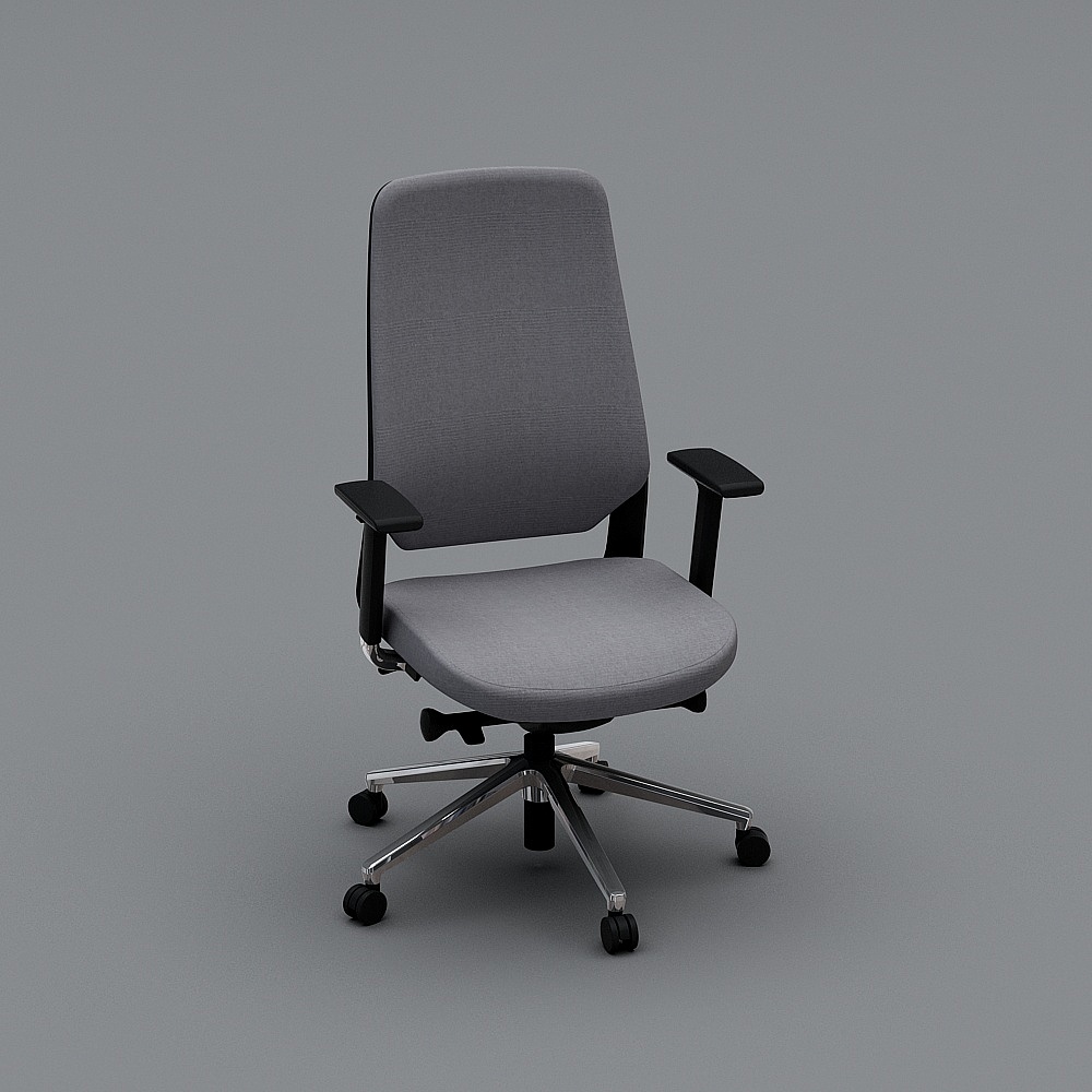 谷腾家具 Filo-B 黑框 现代简约办公椅3D模型