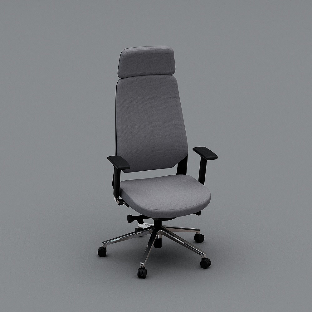 谷腾家具 Filo-A 黑框 现代简约办公椅3D模型