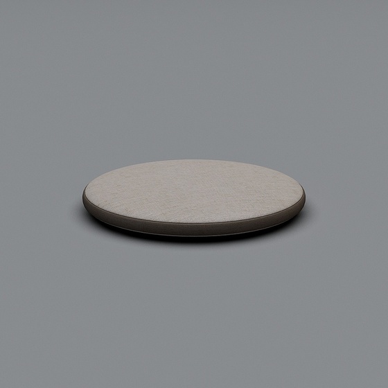 Black Minimalist Cushion 3D Model for Cozy Settings