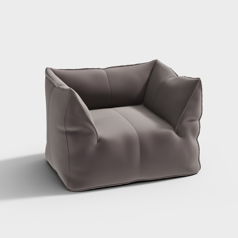B&BItalia 现代懒人沙发边几组合-米色