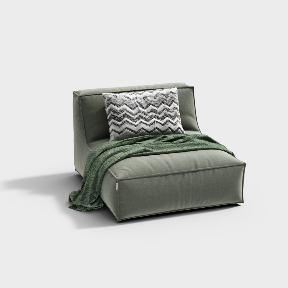 现代懒人沙发23D模型