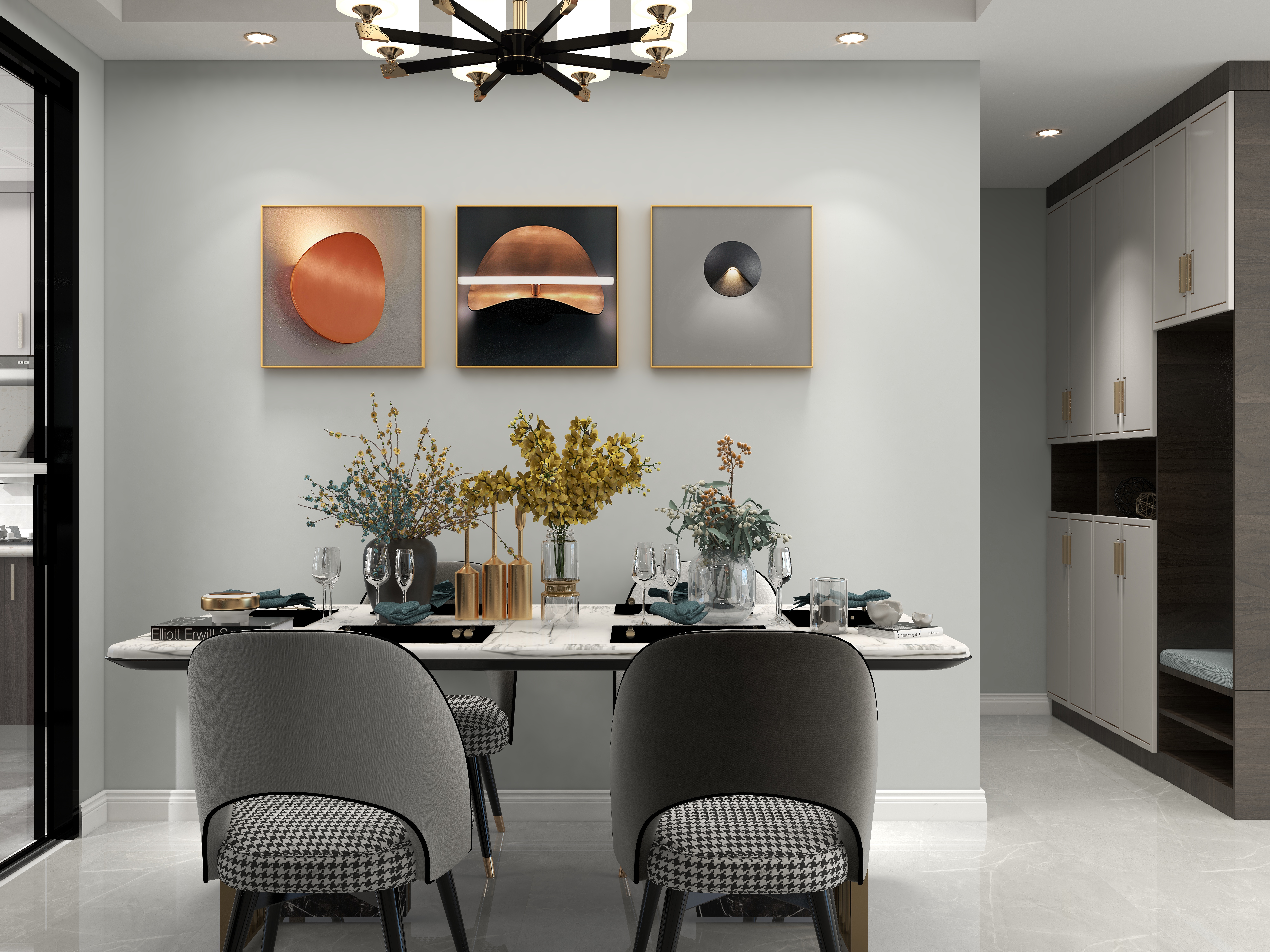 壹诺设计工作室-现代轻奢装修效果图