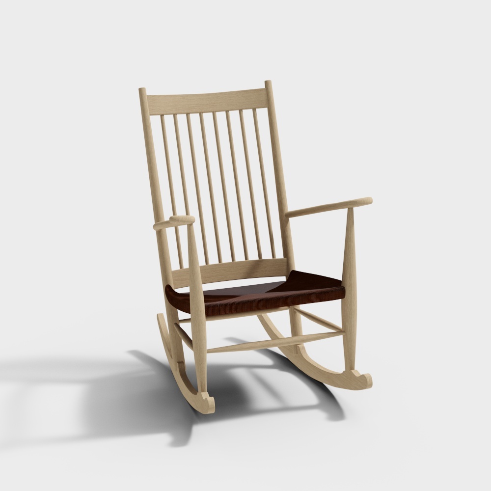原创工厂- J001-摇椅3D模型