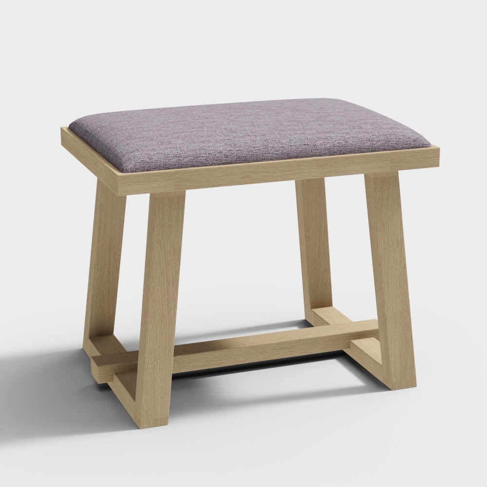 原创工厂- N502-梳妆凳3D模型