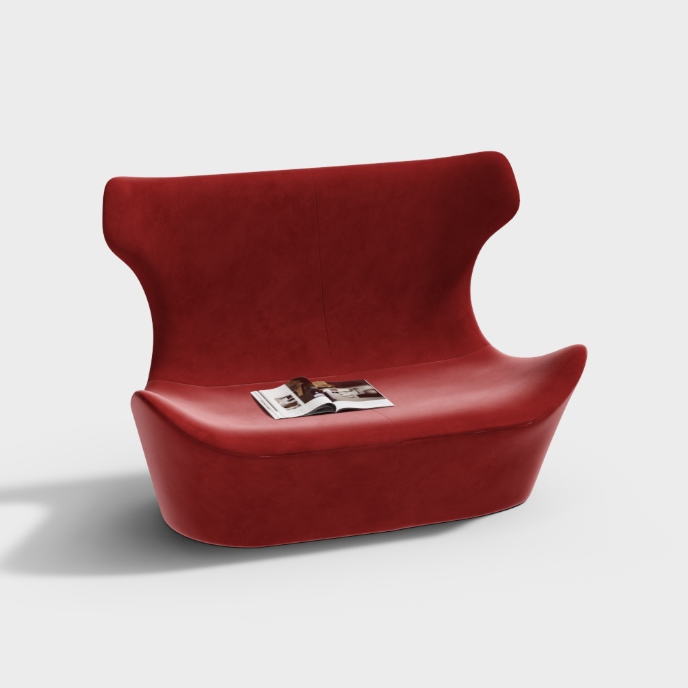  现代休闲室-靠背椅3D模型