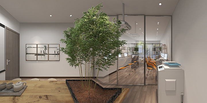 首席设计师刘鑫-中介办公室-装修设计方案