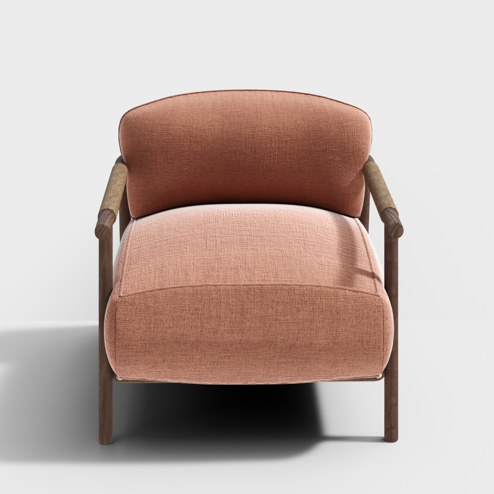 现代单人沙发休闲椅3D模型