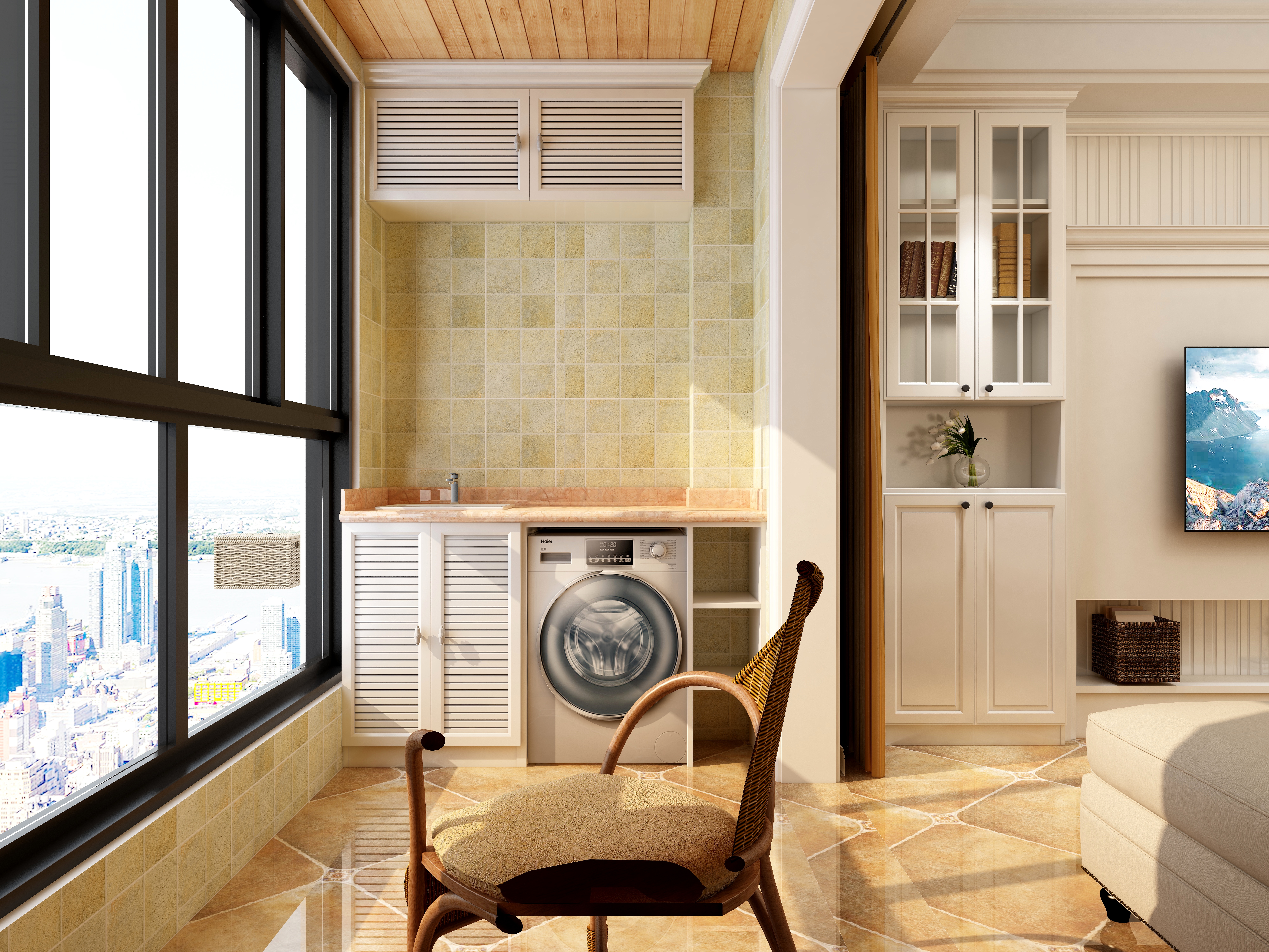 小敏设计工作室-幸福里-乡村美式风格-装修设计方案