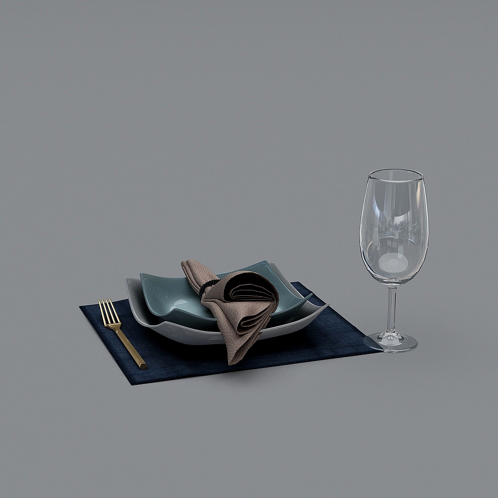 餐具3D模型