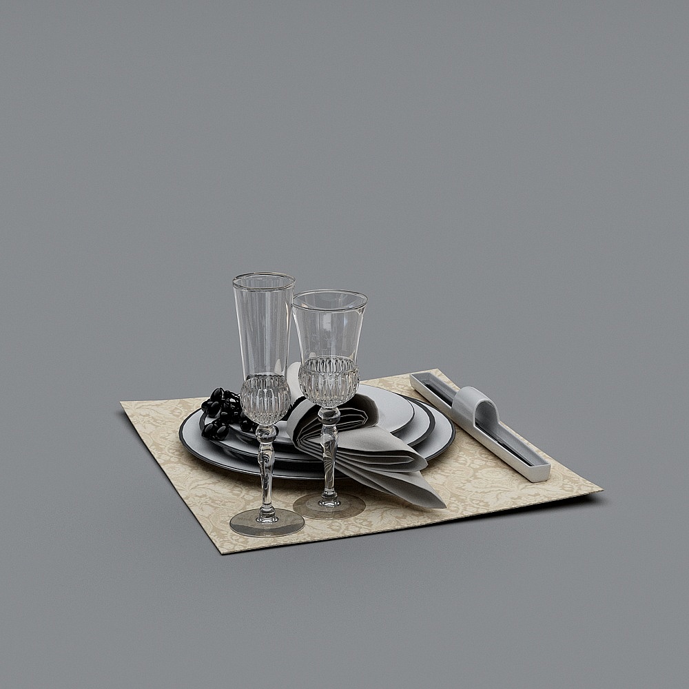 餐具3D模型