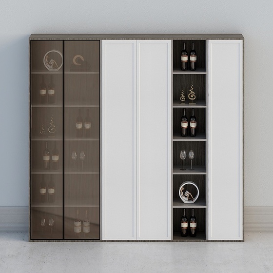 Simple Allen-light luxury style modern minimalist-wine cabinet-EA052