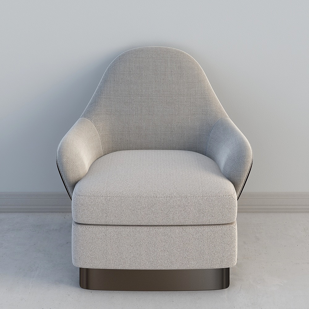 MasaSanty/玛萨圣帝-现代布艺单椅【 米诺斯/Minos系列 】3D模型